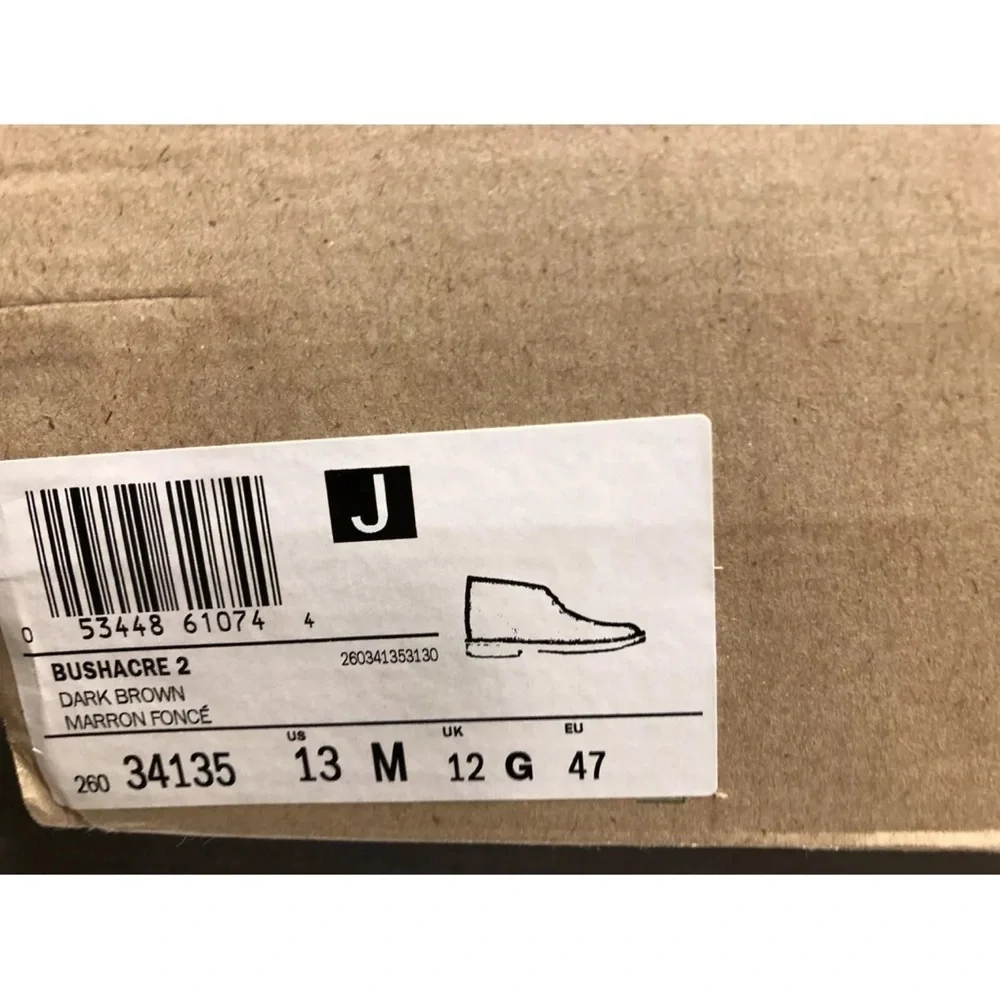 Clark’s Men’s Bushacre 2 Chukka Boots Dark Brown, Size 13 M